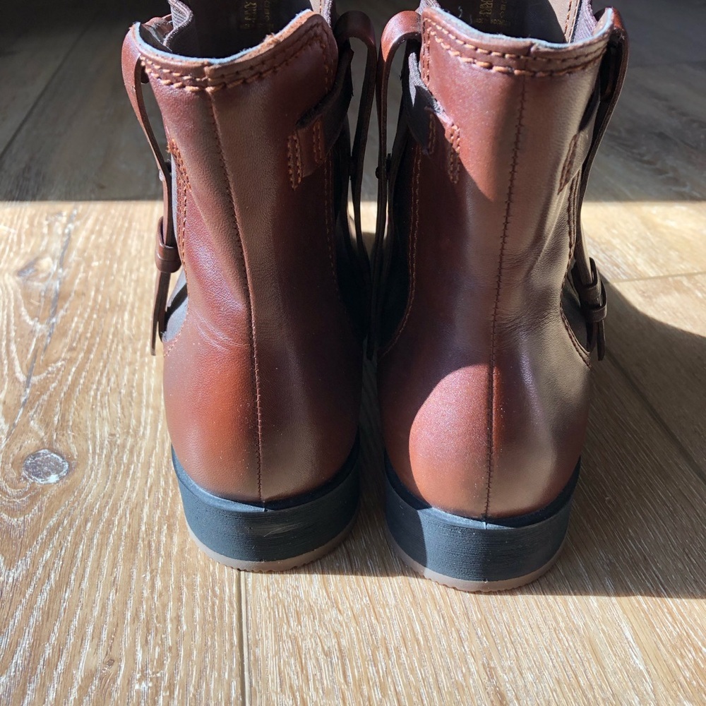Ecco Women's Brown Leather Ankle Boots Eu 40 Us 9. - Picture 8 of 11